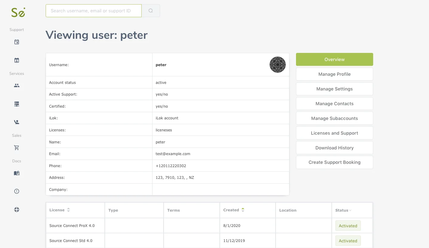 Screenshot of Source-Elements dash